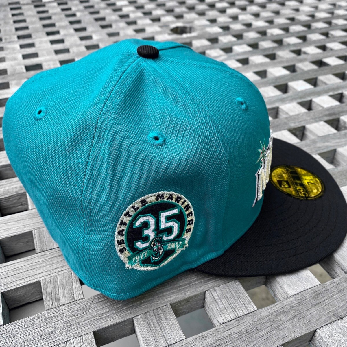 Seattle Mariners Script 35 Patch New Era 59FIFTY 2 Tone Fitted Hat