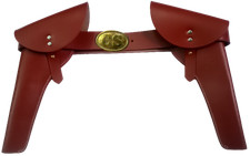 U.S Civil War Cavalry Leather CS Waist Belt  Leather Holsters Tan Brown Color