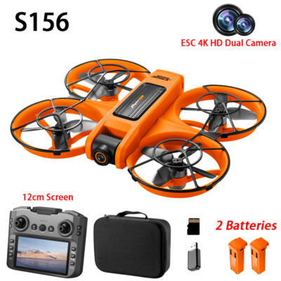 Dual Camera Mini Drone Com Camera Wifi S156 Drone WIFI FPV ESC 4K