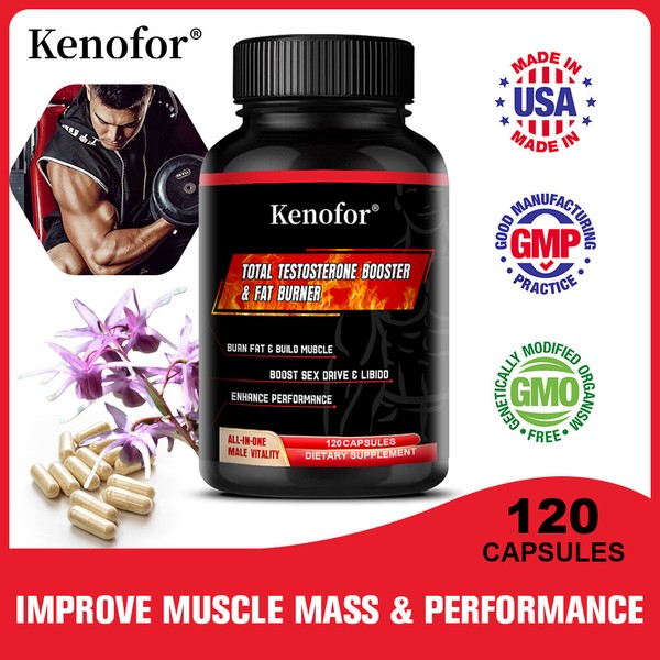 Total Testo Booster & Fat Burner - Resistencia, rendimiento y soporte de resistencia