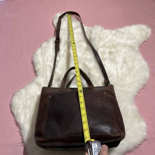 Portland Leather Goods Bag Messenger Crossbody Buckle Strap Shoulder Hand Made - Picture 8 of 24