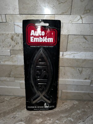 Harbor House Christian Cross Fish Auto Emblem Silver | eBay