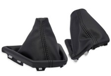 SCHALTMANSCHETTE HANDBREMSSACK FUR BMW F20 F21 2011-2019 LEDER SCHWARZ