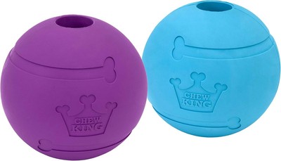 2-Pack Durable Natural Rubber Dog Toys - Suitable for All Breeds