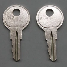 Set of 2 Keys For Dutec Eberhard Tool Box Truck, Cut To Your Code: EM501 - EM550