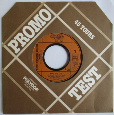 Irene Cara - Francia Promo SP (7'') ''Fama'' (2814 233)