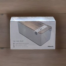Klipsch The One Plus Premium Tabletop Bluetooth Speaker (Walnut) NEW!
