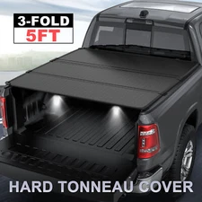 Truck Tonneau Cover For 2005-2025 Nissan Frontier 5 Feet Bed Hard Tri-Fold