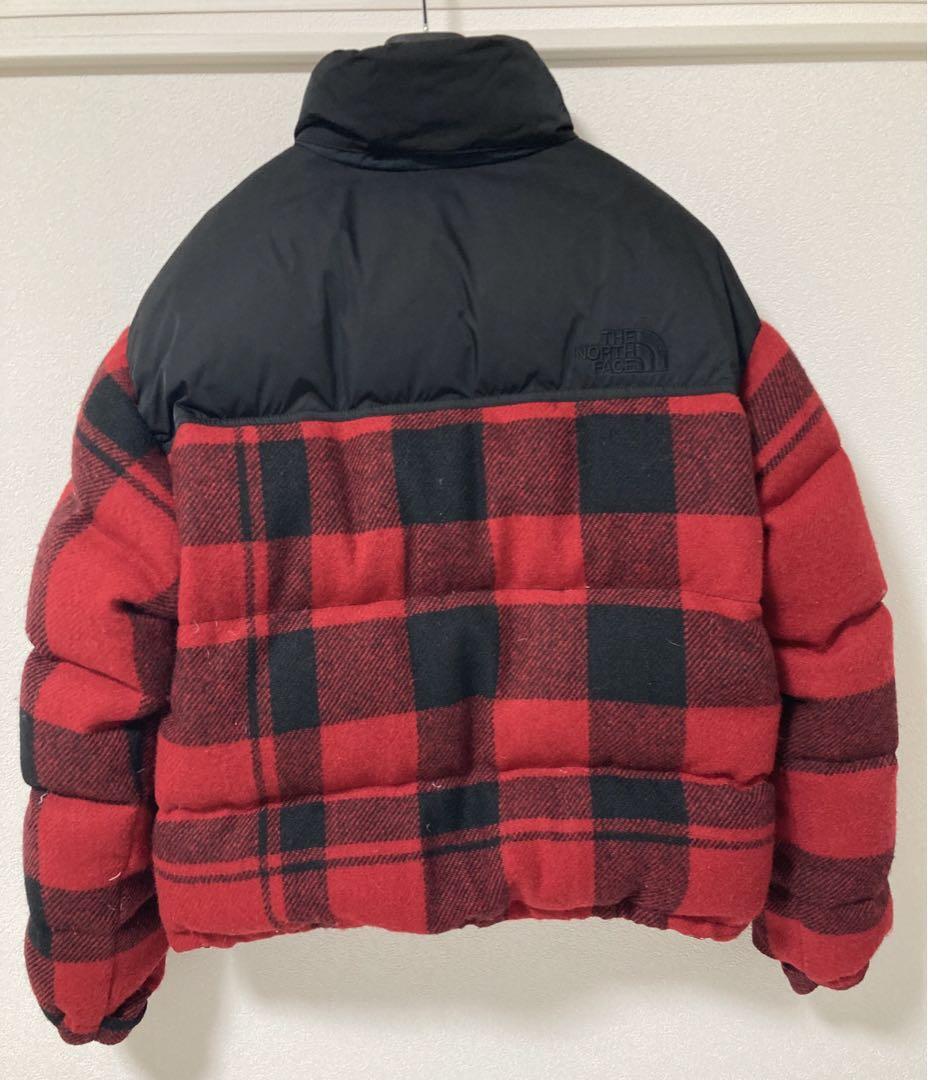THE NORTH FACE PURPLE LABEL Harris Tweed Nuptse Jacket Down Red