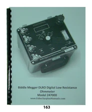 Biddle DLRO 247000 Digital Low Resistance Ohmmeter Manual