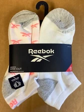 Reebok Ladies Low Cut Performance Training Socks ~ 6 Count ~ FREE SHIPPING ~