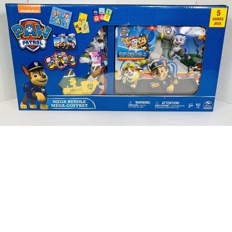 Набор из 5 игр PAW Patrol Mega игрушка детская головоломка домино большие карты дерево  - Изображение 2 из 4
