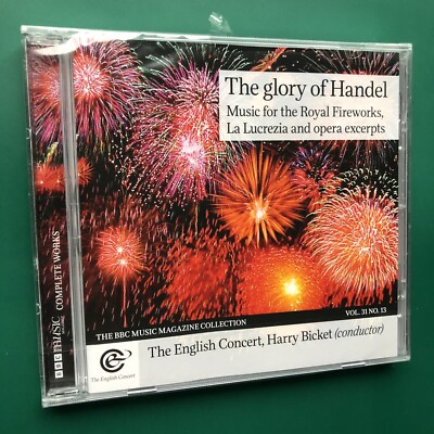 English Concert GLORY OF HANDEL (Royal Fireworks etc) Classical CD Bicket SEALED