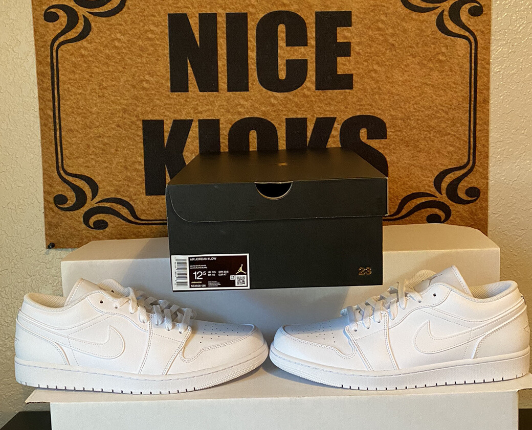 Size 12.5 - Jordan 1 Low Triple White 2020! Brand New Never