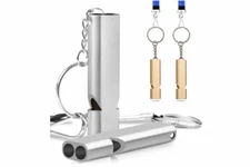 NEW 4 PCS Loud Safety Survival SOS Emergency Whistle with Lanyard Keychain