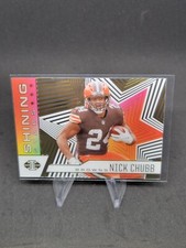 2021 Panini Illusions Nick Chubb Shining Stars acetate insert card Browns