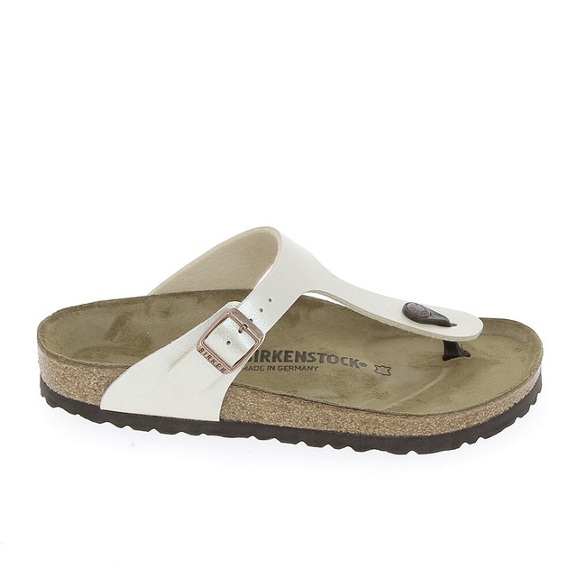 gizeh pearl white birkenstock