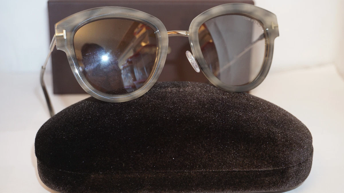 TOM FORD New Sunglasses MIA 02 Grey Havana Grey TF574 55G 52 22