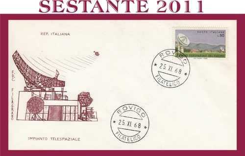 ITALY FDC FILAGRANO TELESCOPE SYSTEM 1968 CANCELLATION ROVIGO G169
