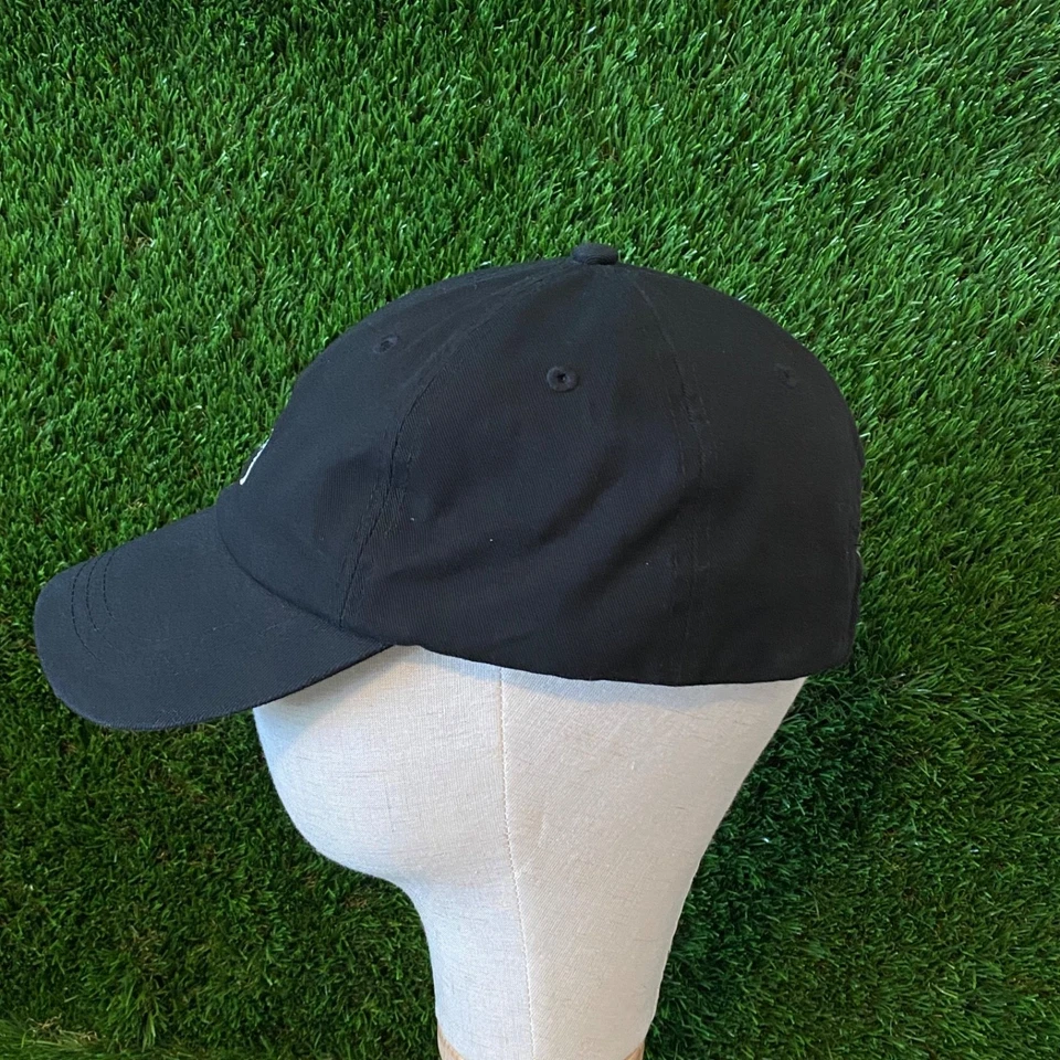 Stussy черный основной запас низкий профиль шляпа с ремешком регулируемый один размер крышка - Изображение 2 из 4