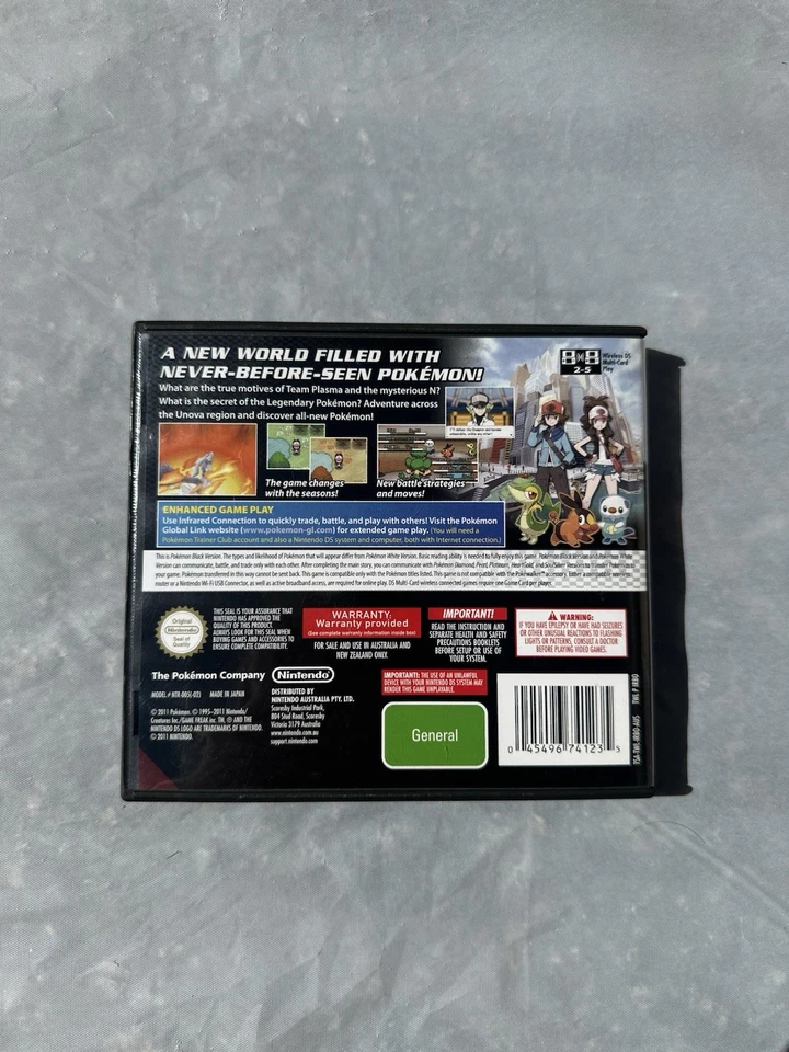 Pokémon: Black Version Complete Edition (Nintendo DS, 2011) Tested Working - Image 2 of 4