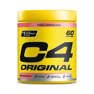 Cellucor C4 Original Pink Lemonade 390g / 60 serv 04/28 + vegane Proben