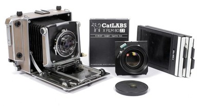 Linhof Technika V 4X5 camera w/ Schneider 150mm + 210mm Lenses + film + holders