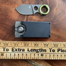 Gerber Gear GDC Money Clip with Small Fixed Blade Pocket Knife