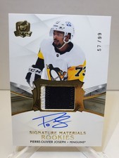 2020-21 THE CUP HOCKEY SIGNATURE MATERIALS ROOKIES PIERRE-OLIVIER JOSEPH /99