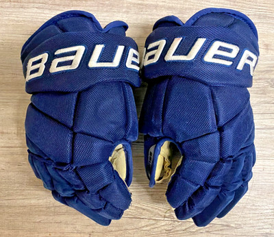 ADENDORFER EC - Bauer Vapor Team Pro Eishockey Handschuhe - navy blau- Größe 14''