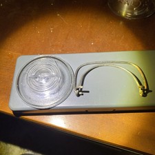 VTG Ball "Button Top" Clear Glass Lid For Canning Jar and Metal Wire Bail Clasp