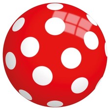 JOHN Vinyl-Spielball Pilz Punktball Kinderball Garten Terasse