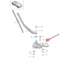 PORSCHE 718 CAYMAN 982 Heckscheibenwischermotor 98762808002 NEU ORIGINAL