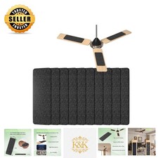 10-Pack Activated Coconut Carbon Ceiling Fan Filters - Easy Dust Catcher Pads
