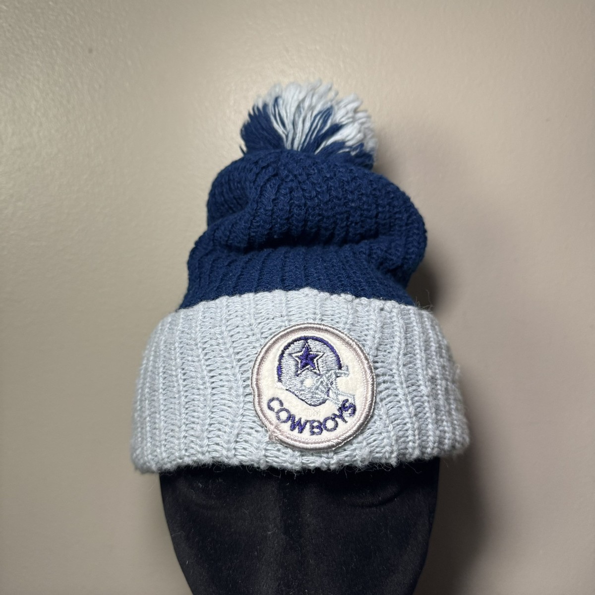 Lot (4) NWT Vintage DALLAS COWBOYS Knit Winter Pom Beanie Hat 70s/80s Men main image 3