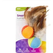Flutter Balls with Feather Cat Toys for Kittens Interactive Play Erratic Motion