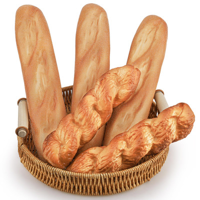Yatinkim 5Pcs Fake Bread Set Artificial French Bread For Display Faux Loaves