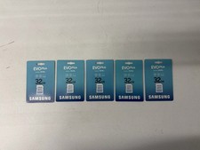 5 PACK Samsung 32GB EVO Plus SD Card for Cameras, Handheld Consoles, Phones SDHC