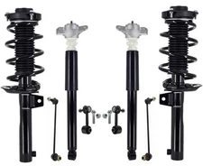 Front Complete Struts Rear Shocks & Links For Jetta 2011-2015 W/ 50 MM Housing