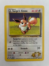 Pokemon Card - Lt. Surge's Eevee Gym Challenge 51/132 Uncommon NM on eBay