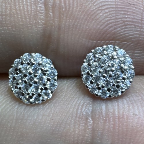 Earing Silver Cuz Stud Beautiful Circle Shape - Picture 6 of 7