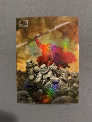 Topps Star Wars Chrome Galaxy 2024 Karte # 40 The Crimson Crusader - Refractor