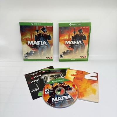 Mafia: Definitive Edition Microsoft Xbox One CIB Complete w/ Slipcover & Poster