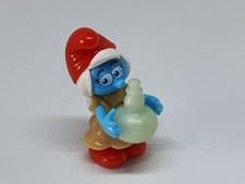 Schlumpfine mit Flasche - Smurf - Peyo von Ferrero  - Überraschungsei Figur 