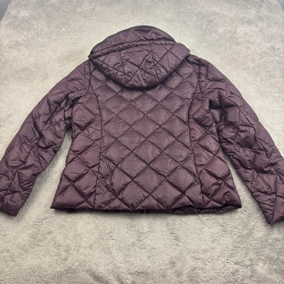 Chaqueta acolchada acolchada acolchada LRL Lauren Ralph Lauren para mujer L púrpura invierno nieve Foto 2 de 4