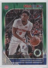 2019 NBA Hoops Premium Stock Green Flash Prizm 4/99 Langston Galloway #56 0kz8