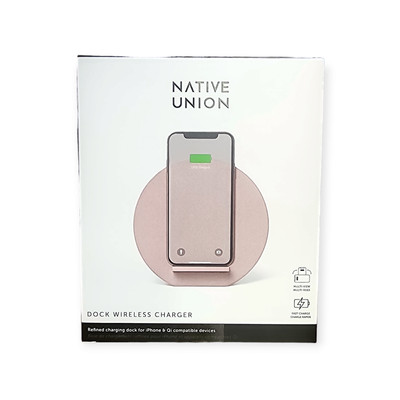 Native Union Dock Wireless Charger   Pink   NWT