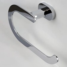 Sandown Towel Ring Holder - Bathroom - Chrome - Wall mounted