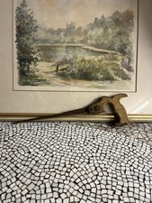Antike Hands&auml;ge Landhaus um 1930 Vintage Holzhamdwerk  L&auml;nge 44 cm