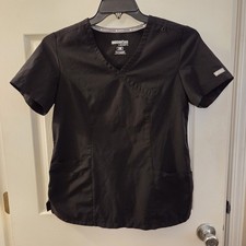 Momentum By Maevn Women's Scrub Top Black sz SM